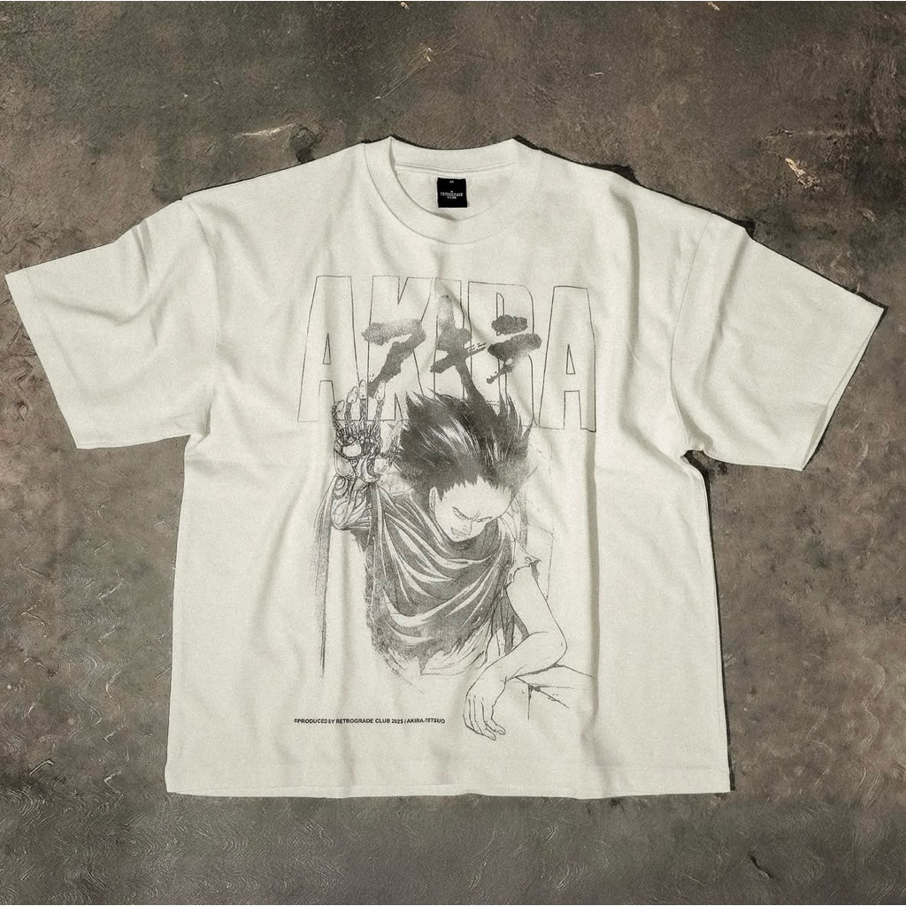 T-Shirt / Tees Bootleg RETROGRADE Tetsuo Anime AKIRA White Colour (NEW) | Kaos Akira Tetsuo Anime Vi