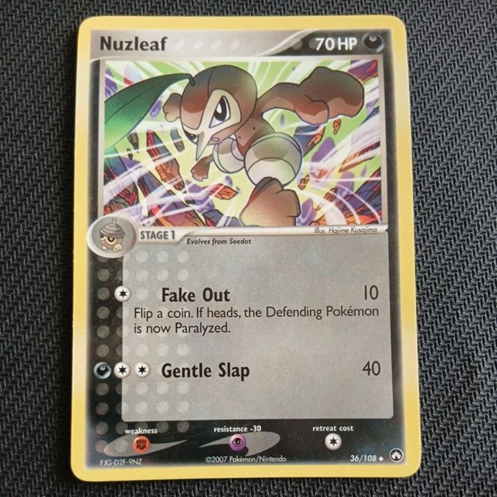 POKEMON NUZLEAF POWER KEEPERS NON FOIL SINGLES