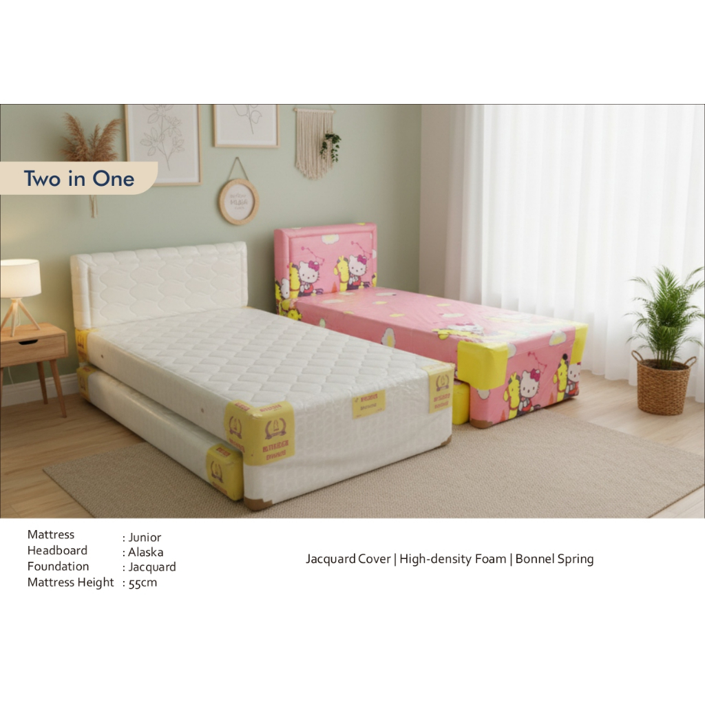 Springbed 2in1 Perdana Garansi 10 Tahun Polos / Karakter anak Bandung