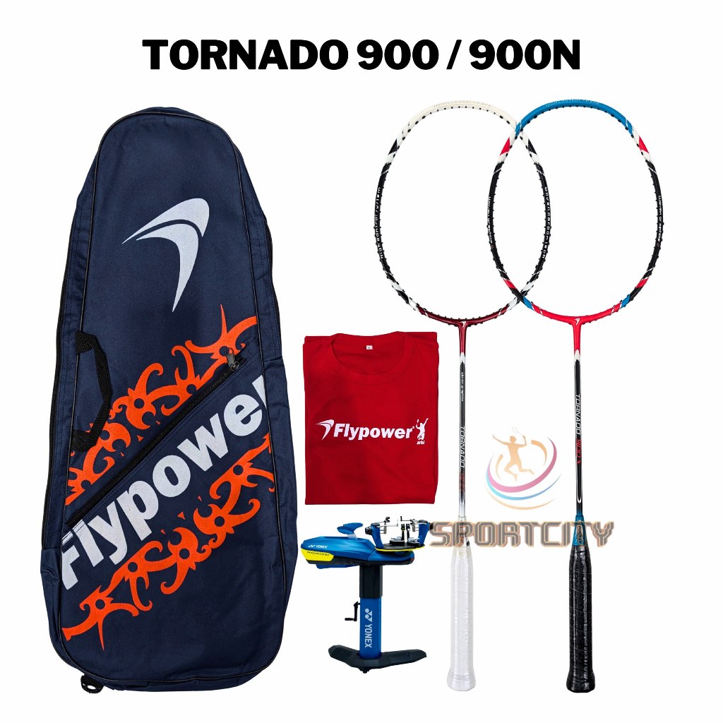 Raket Badminton FLYPOWER TORNADO 900 900N FP 900 900 N Original