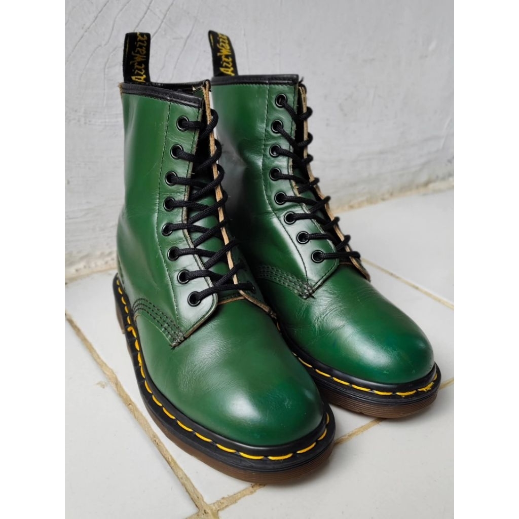 dr martens 1460 green made in england size 4UK/37 original docmart