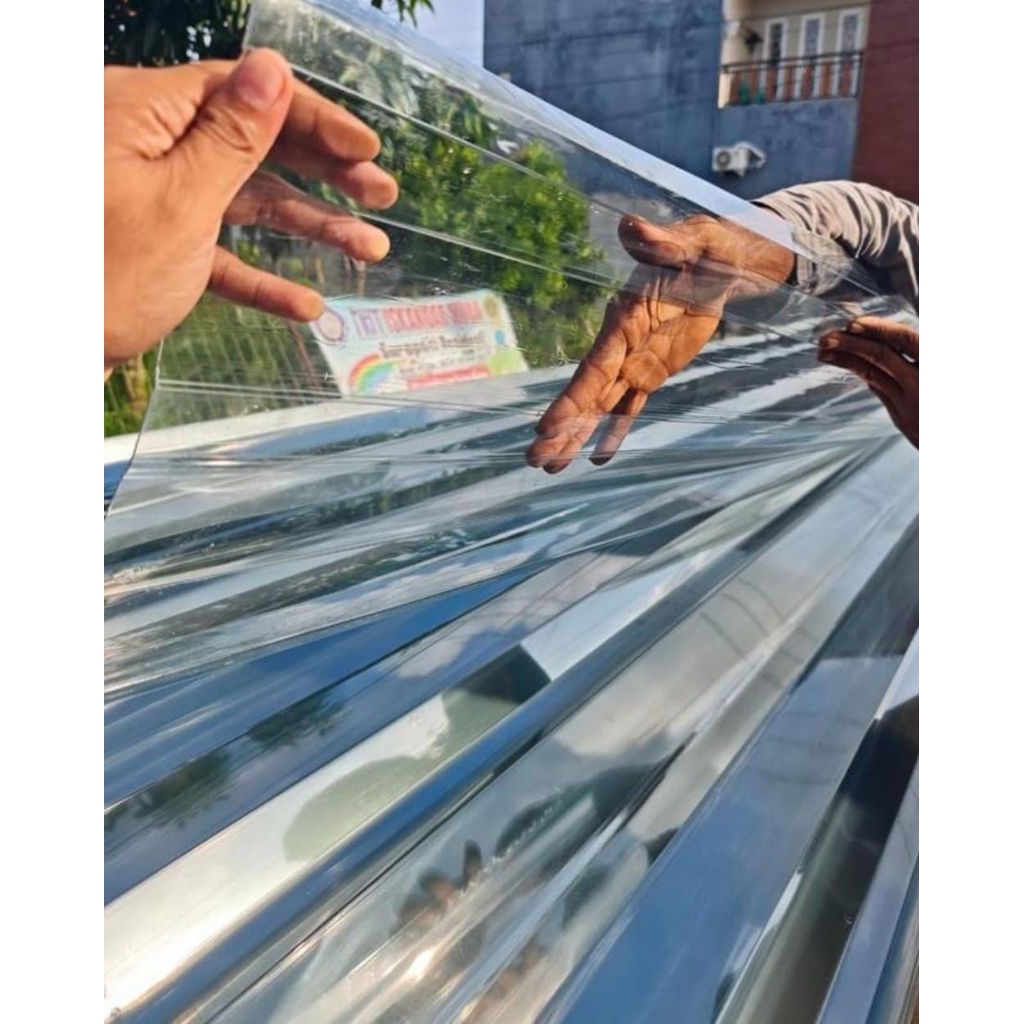Atap Upvc Polycarbonate transparan super premium