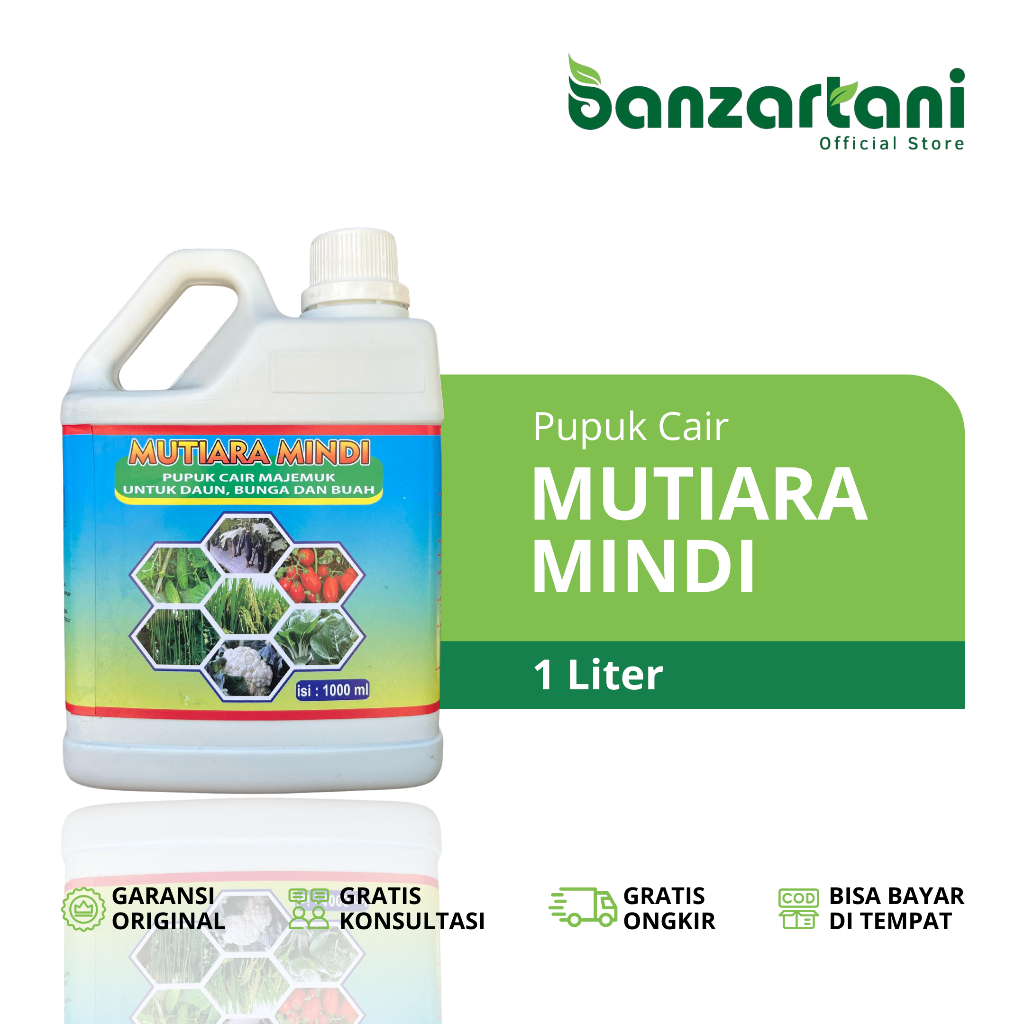 Banzartani - Pupuk Cair Majemuk Mutiara Mindi Kemasan 1 Liter