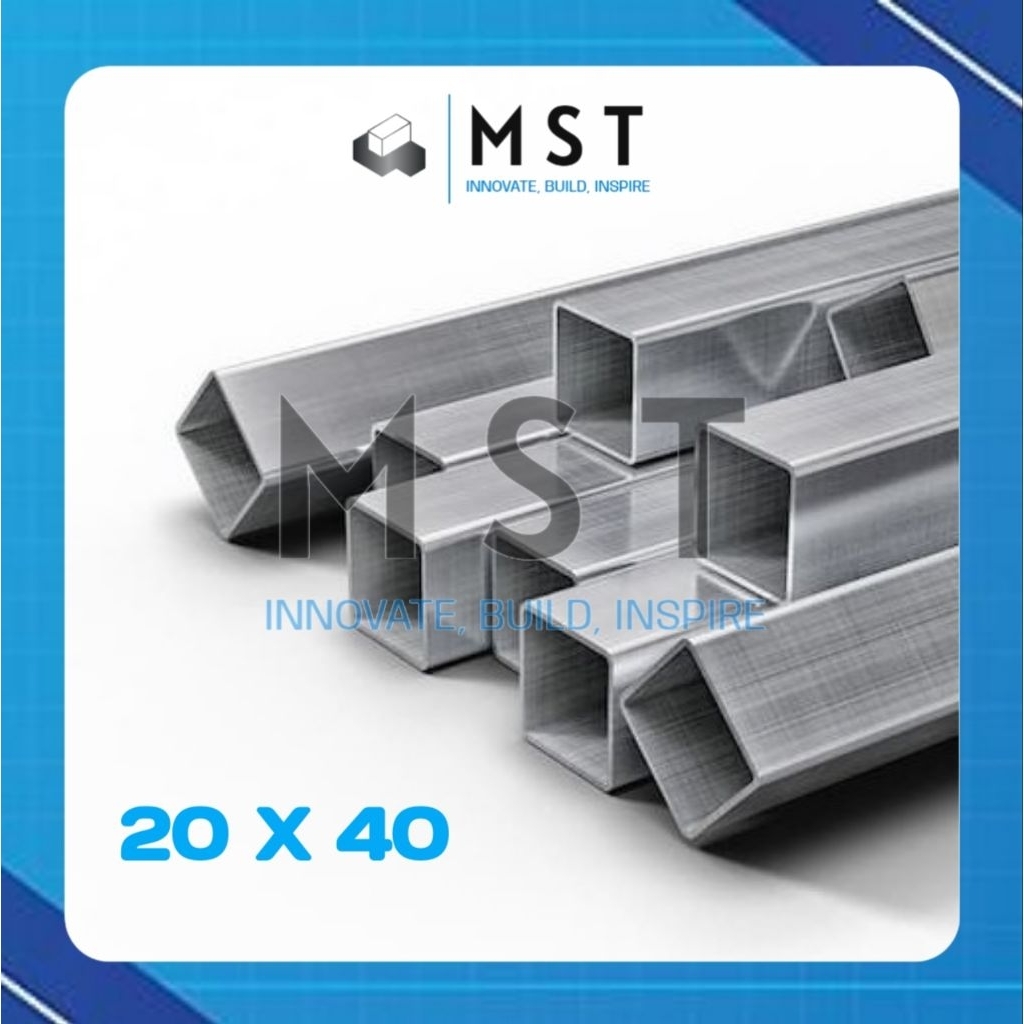 HOLLOW GALVANIS 2 X 4  FULL TEBAL 1.0mm PANJANG 1 - 3 METER || PIPA KOTAK || PIPA BESI (ANTI KARAT)