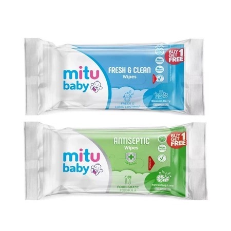 Tissue Basah Mitu Baby 10 Sheets / Tisu Basah Mitu Bayi isi 10 lembar / Per Satuan Tisu Barang Origi