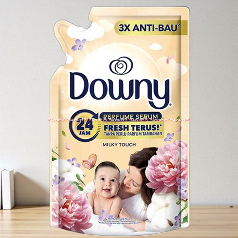 Downy 1.3L Perfume Serum Fresh Terus Tanpa Perlu Parfum Tambahan Milky Touch 24jam Downi Baby 1300ml