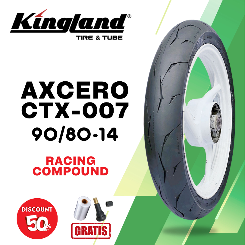 Ban Motor KINGLAND AXCERO CTX-007 90/80 Ring 14 Tubeless