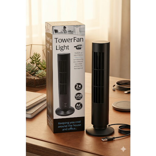 TAFFHOME KIPAS ANGIN TOWER /USB TOWER FAN /KIPAS ANGIN PORTABLE