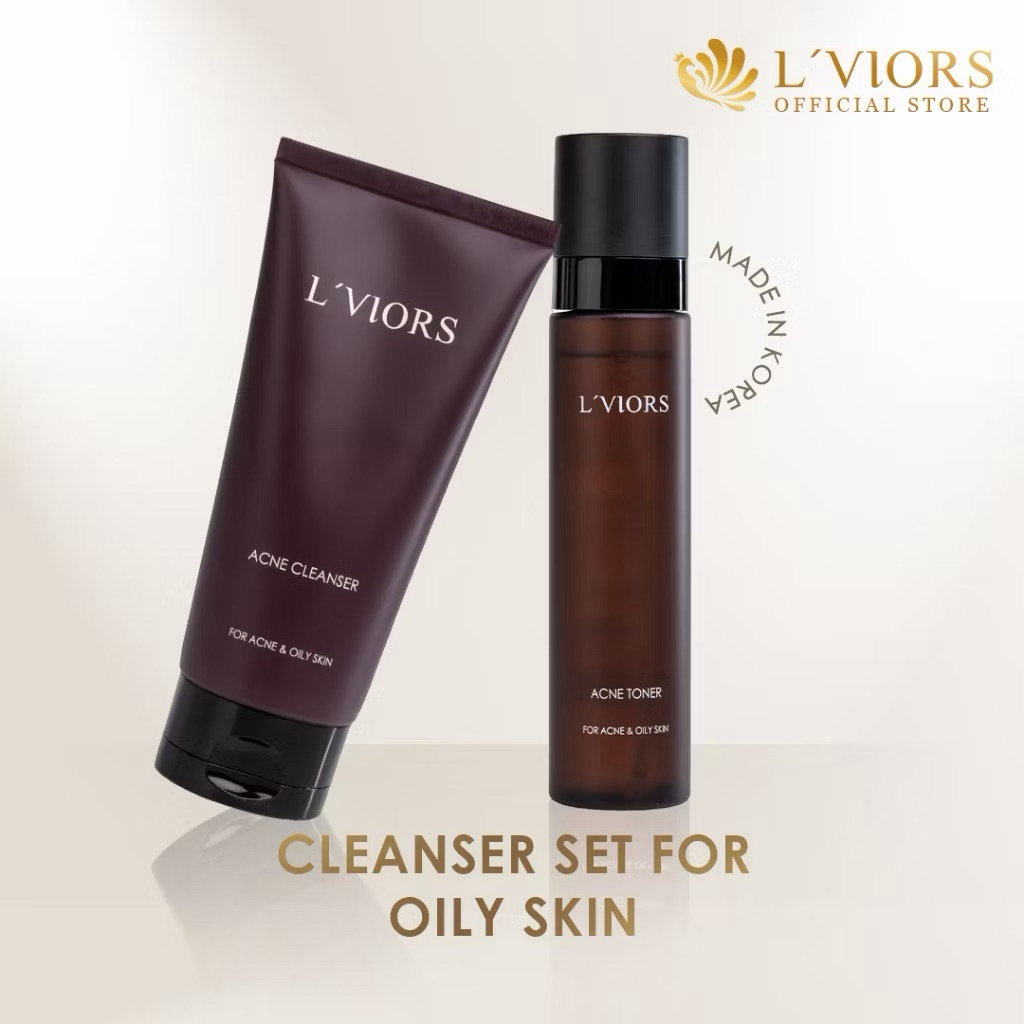 LViors 1Set Acne Cleanser + Acne Toner Exp 2028