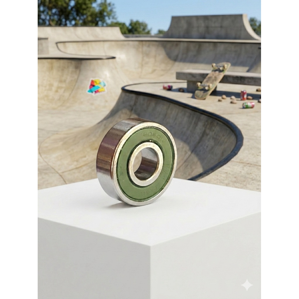 Profesional speed Ball Bearing green inline skate skaterboard sepatu roda ABEC11 / 608 C4 NSK JAPAN 