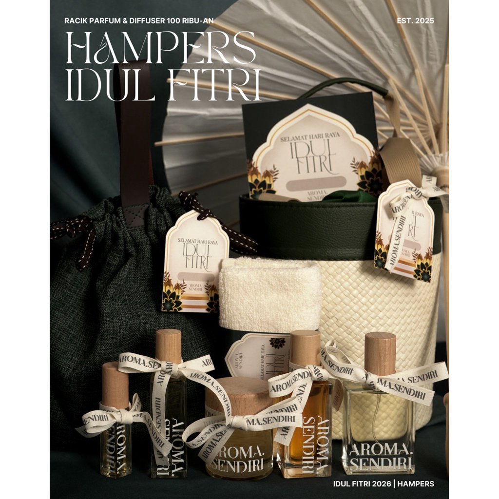 HAMPERS IDUL FITRI UNIK [CUSTOM PARFUM, DIFFUSER, DAN ROOM SPRAY]