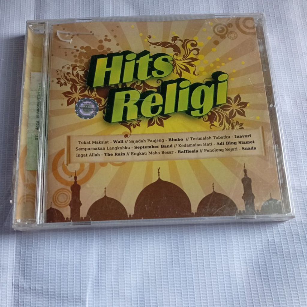 kaset cd audio lagu hits religi wali, the rain, bimbo, snada, adi bing slamet, September band (baru)