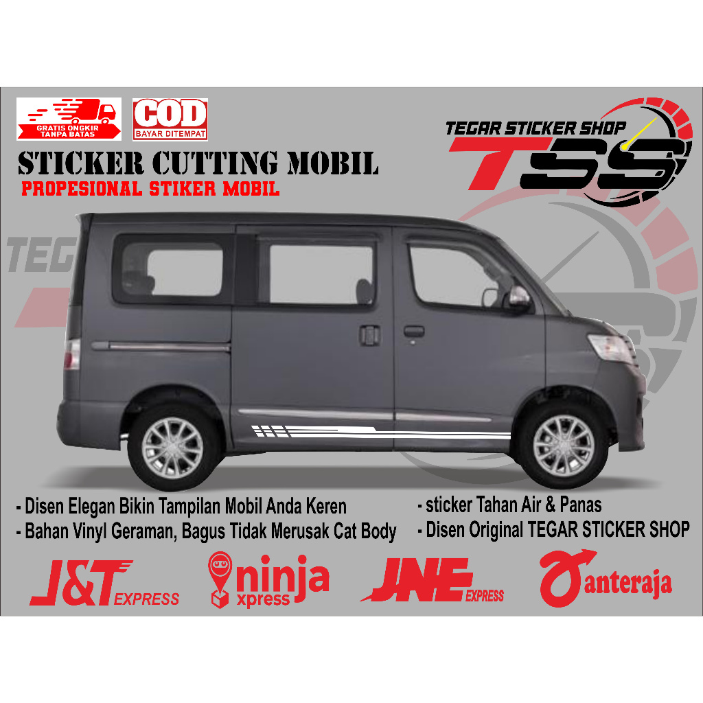 sticker mobil luxio sticker mobil daihatsu luxio stiker mobil luxio keren sticker variasi body mobil