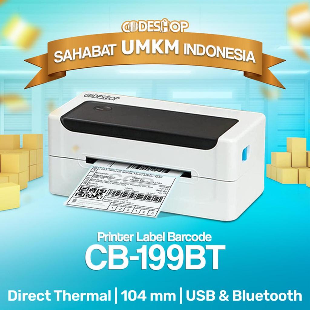 PRINTER LABEL THERMAL CODESHOP MESIN PENCETAK STIKER ALAMAT