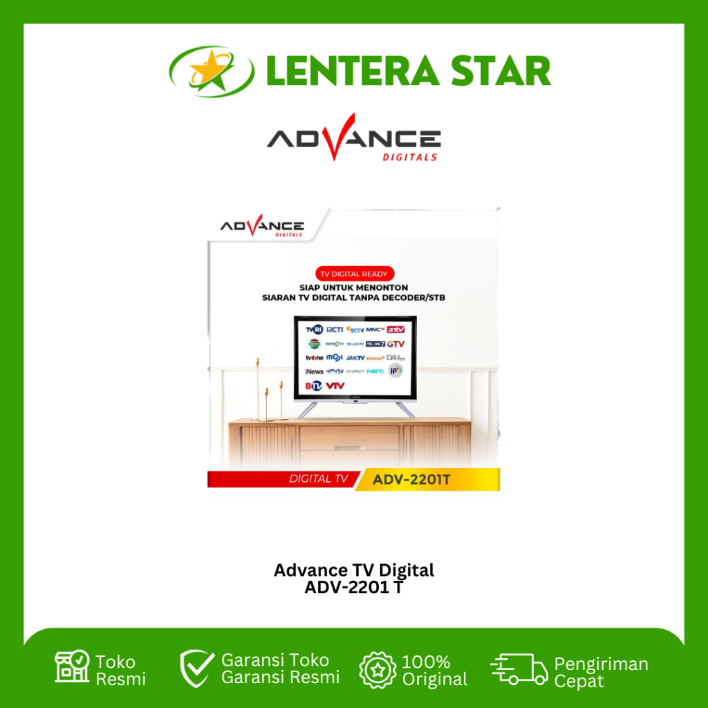 ADVANCE DIGITAL TV LED 22 INCH ADV-2201T / TV Digital / TV LED