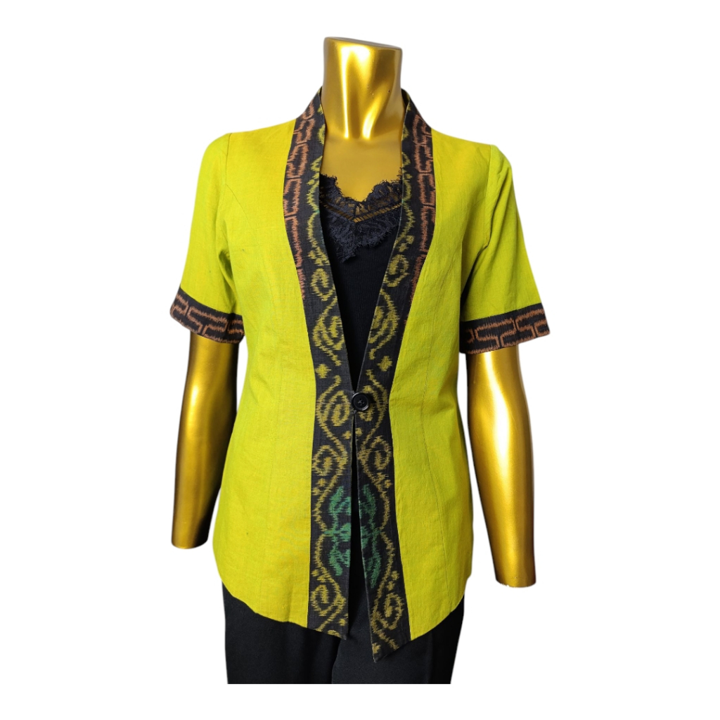 BATIK ENDEK TENUN ATASAN BLOUSE KHAS BALI WANITA