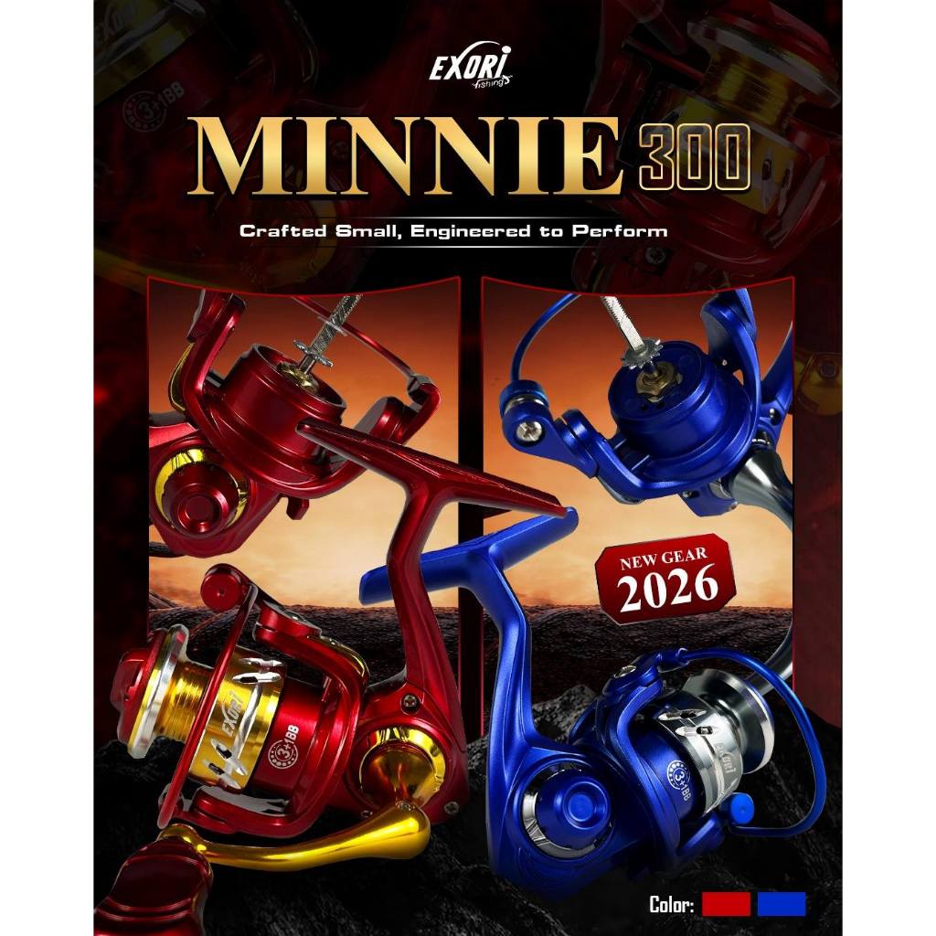 Reel SPINNING EXORI MINNIE 300 (POWER HANDLE)