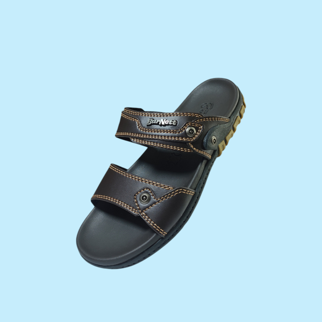 Sandal Selop Kulit Anak Barnett Reno Kid - 14 Brown