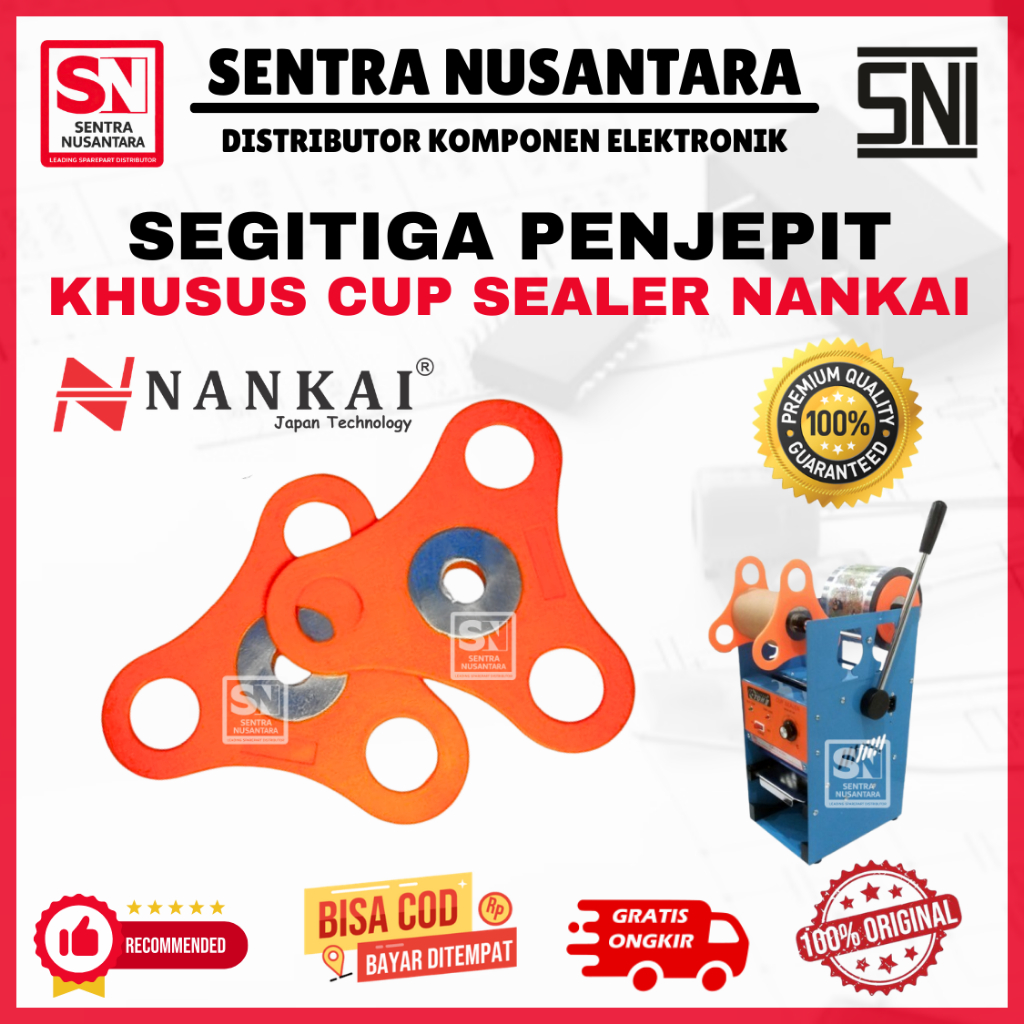 SPAREPART CUP SEALER ORIGINAL SEGITIGA ORANGE KHUSUS MERK NANKAI ORIGINAL | SEGITIGA ORANGE PRESS CU