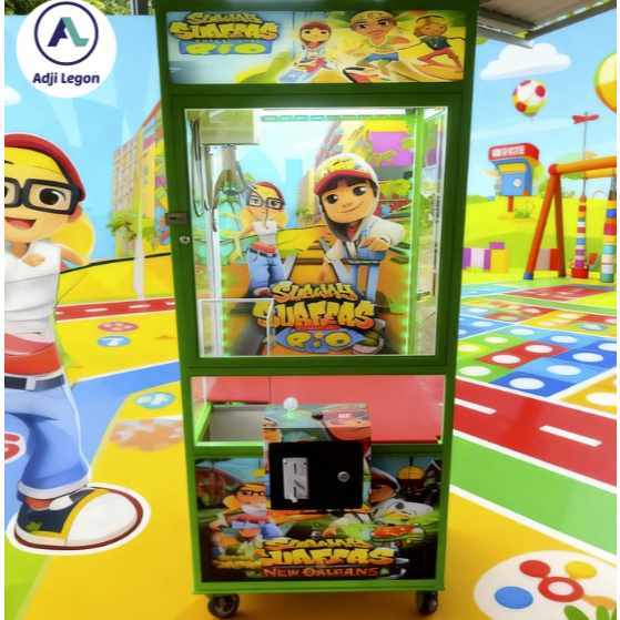 MAINAN VIRAL ANAK MESIN CAPIT BONEKA KARAKTER LUCU | PAKET USAHA LANGSUNG UNTUNG CUAN (1 SET +KOIN) 