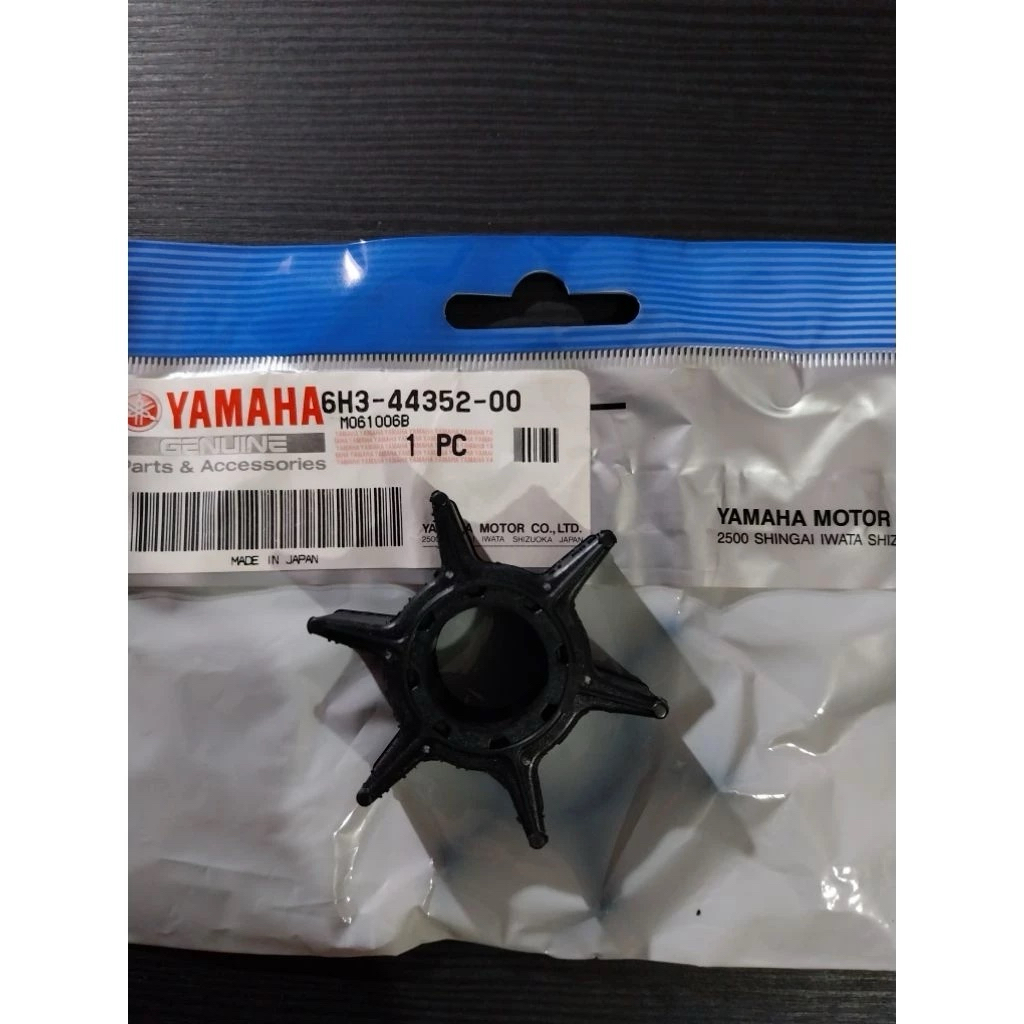 6H3-44352-00 IMPELLER WATER PUMP,MESIN TEMPEL YAMAHA 50PK 4TAK