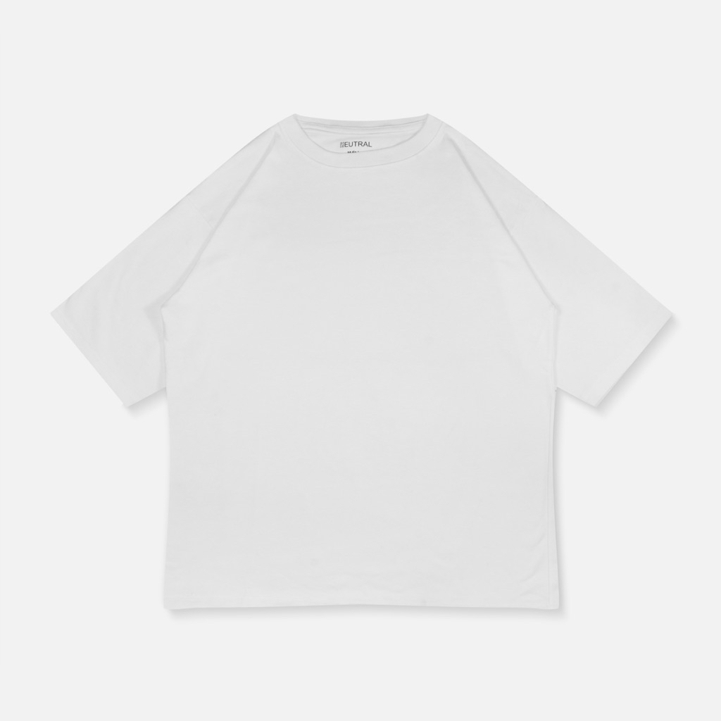neutralbasic.co OverSized T-Shirt | Kaos OverSized | White/Putih | Polos