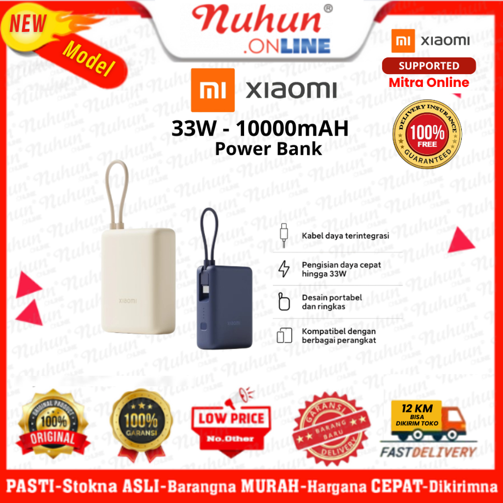 Xiaomi PowerBank 33W 10000mAh Integrated Cable