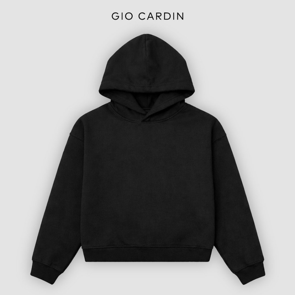 GIO CARDIN - Elliot Hoodie 280gsm Cotton Boxy Black