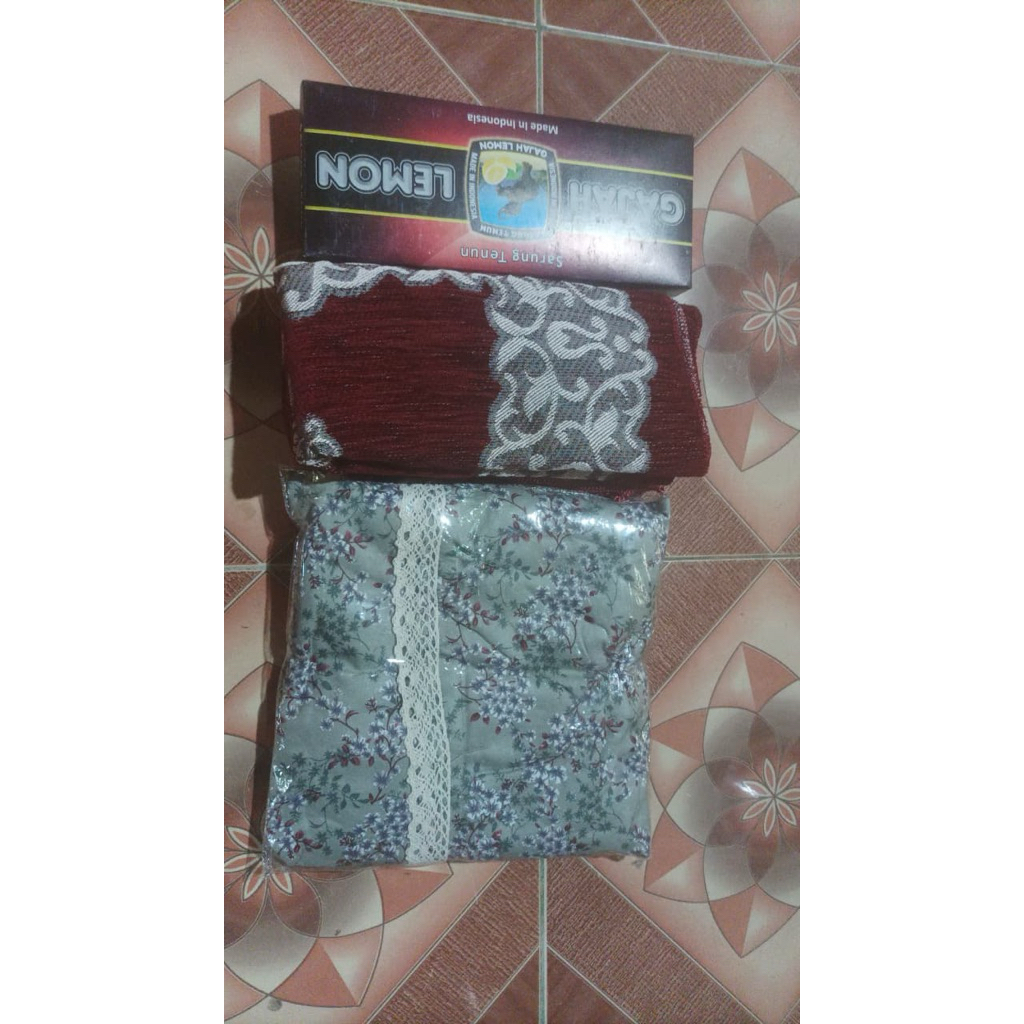 set mukenah+sajadah+sarung