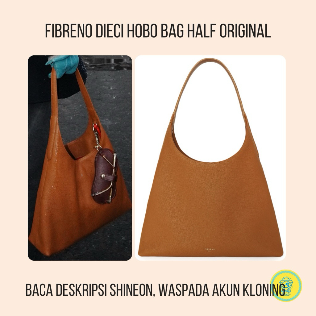 Original Fibreno Dieci Hobo Bag Half Tas Hobo Wanita