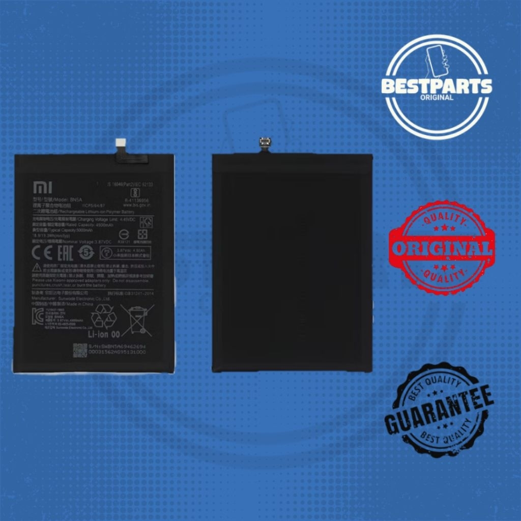 BATRE BATERAI BATERY BN5A POCO M3 PRO 5G ORIGINAL COPOTAN