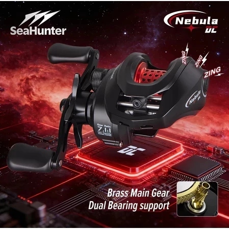 SeaHunter Nebula DC Reel BC Pancing Digital Control System,Bearings 6+1,Grar Ratio 7.1:1,Weight 165g