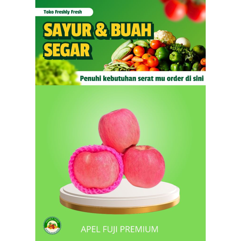 BUAH APEL FUJI PREMIUM/APEL FUJI/BUAH DAN SAYUR
