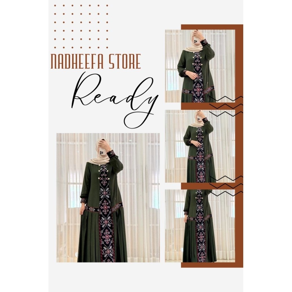 NADHEEFA STORE GAMIS TWILL MARET SERIES TROSO HIJAU