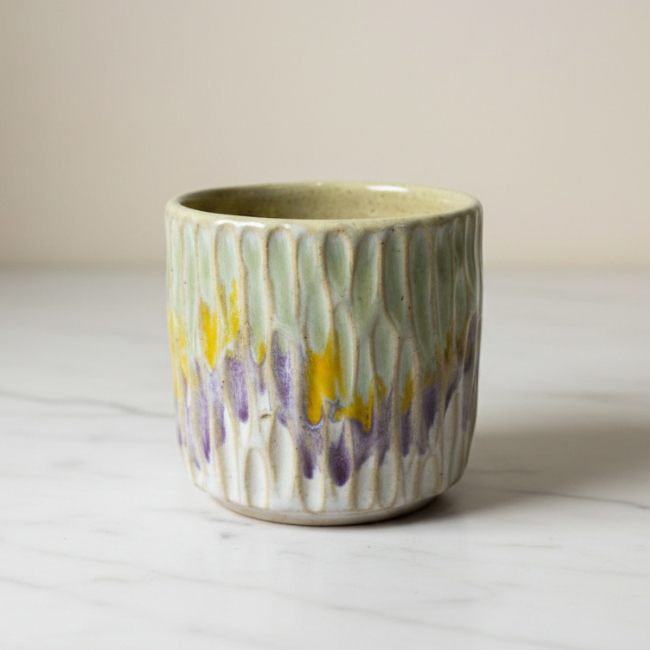 Carving - Anoa Mug Keramik 210 ml Aesthetic Gelas Teh Kopi Cangkir Elegan  Coffee Tea Cup