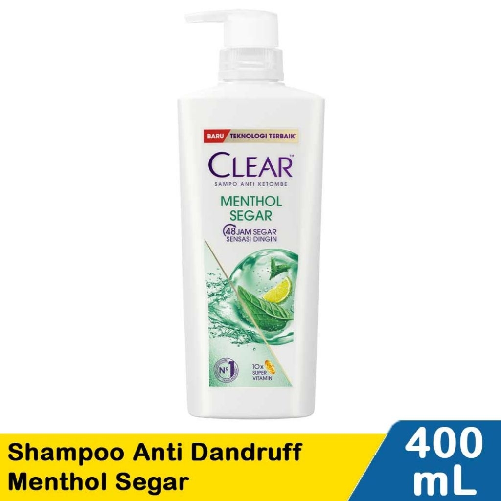 clear menthol shampoo menthol segar 400 ml