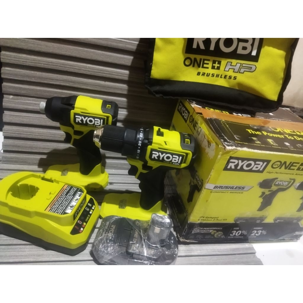 Ryobi one+hp combo drill n impact driver brushless