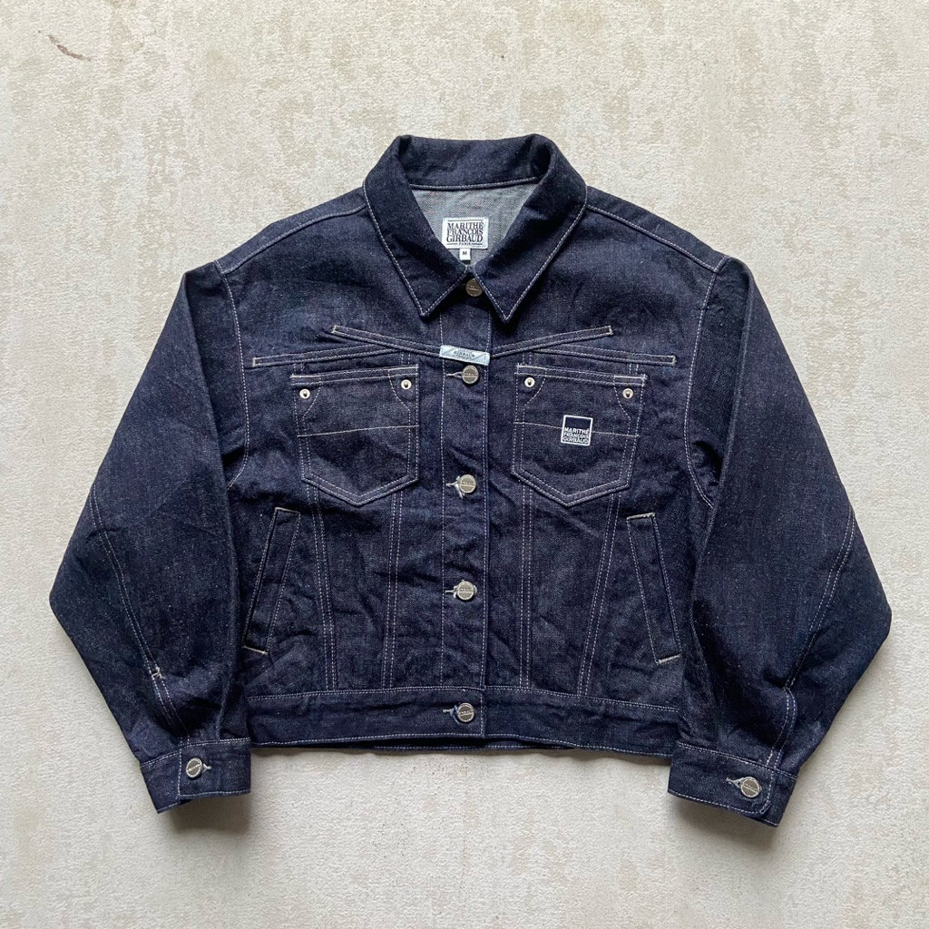 Marithe Francois Girbaud Selvedge Denim Jacket Split Pay