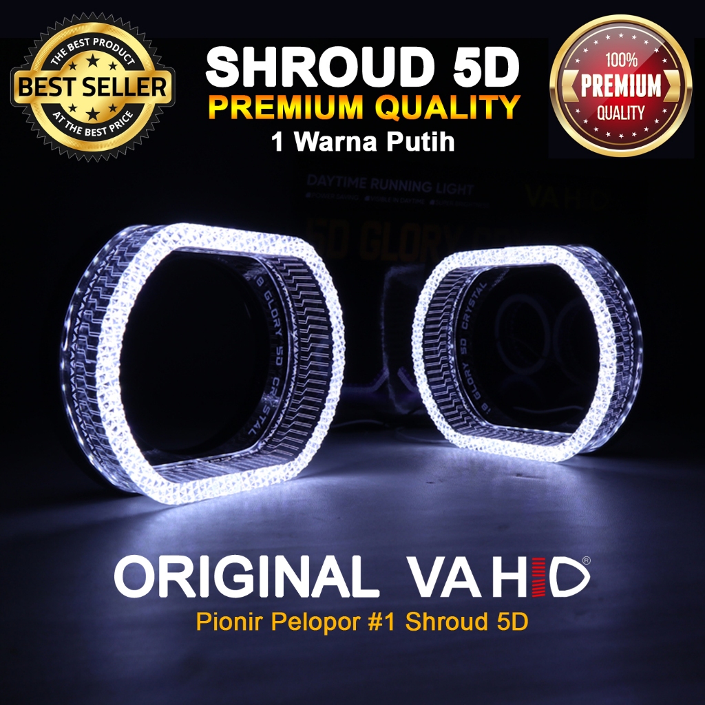 i8-O-3.0-W Shroud 5D Premium Original Vahid 1 Warna | Shroud Projector Ukuran 3 inch
