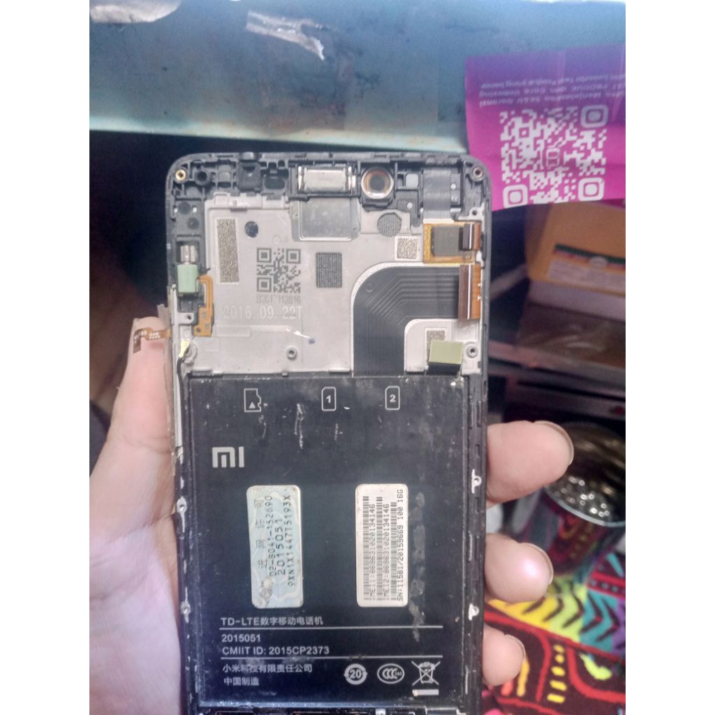 lcd tc redmi note2 ORI copotan normal