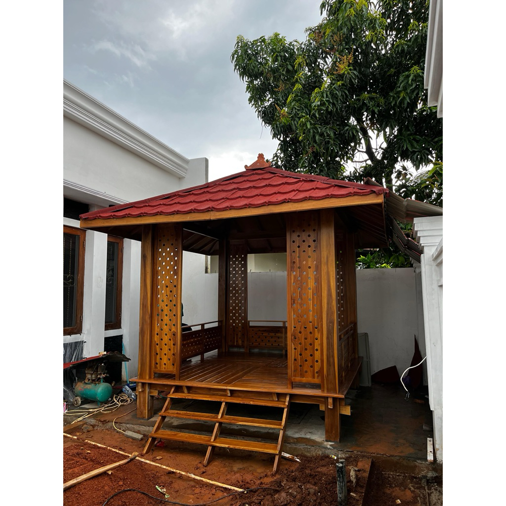Gazebo Minimalis | Gazebo Kayu Jati | Gazebo Jepara