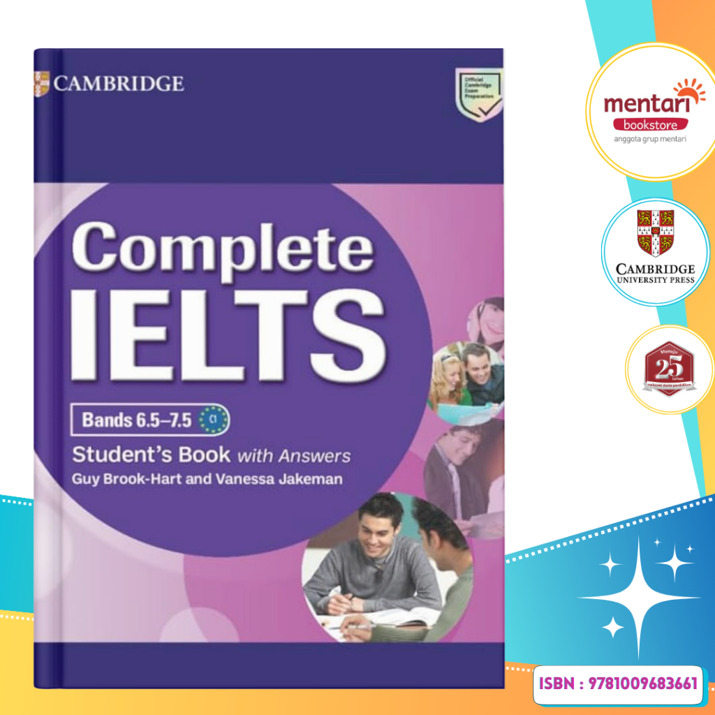 Mentari Bookstore | Complete IELTS Bands 6.5-7.5 Student Book w/Answer | Cambridge Buku Persiapan da