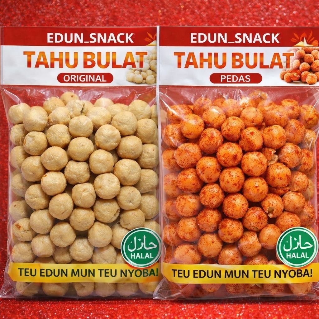Tahu Bulat Kering Rasa Pedas Original Khas Tasikmalaya by Edun_Snack