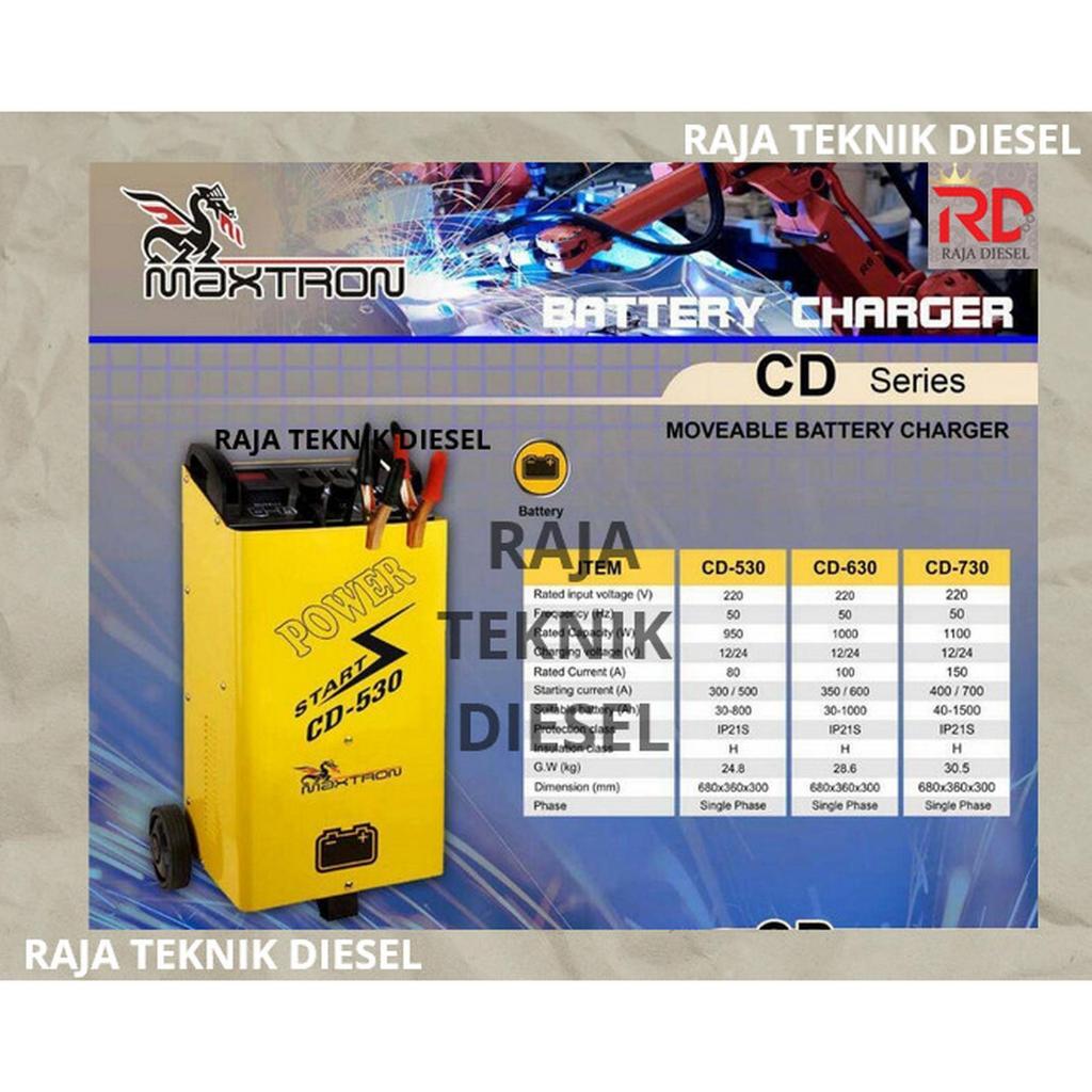 Charger Aki / Battery Charger MAXTRON 80 Ampere CD 530