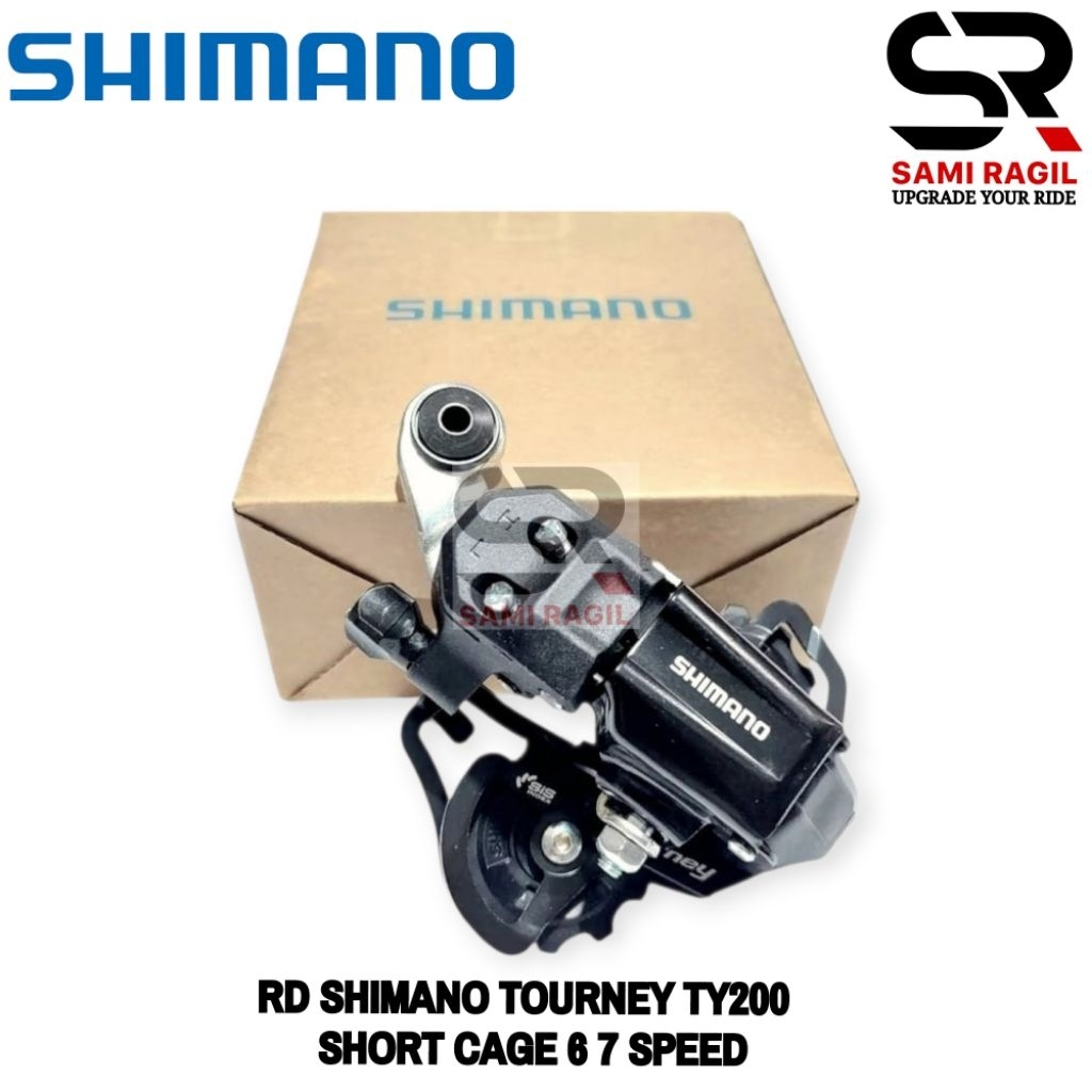 RD SHIMANO TOURNEY TY200 SS SHORT CAGE PENDEK 6 7 SPEED BAUT DRAT SEPEDA LIPAT MINION 16 20 INCH REA