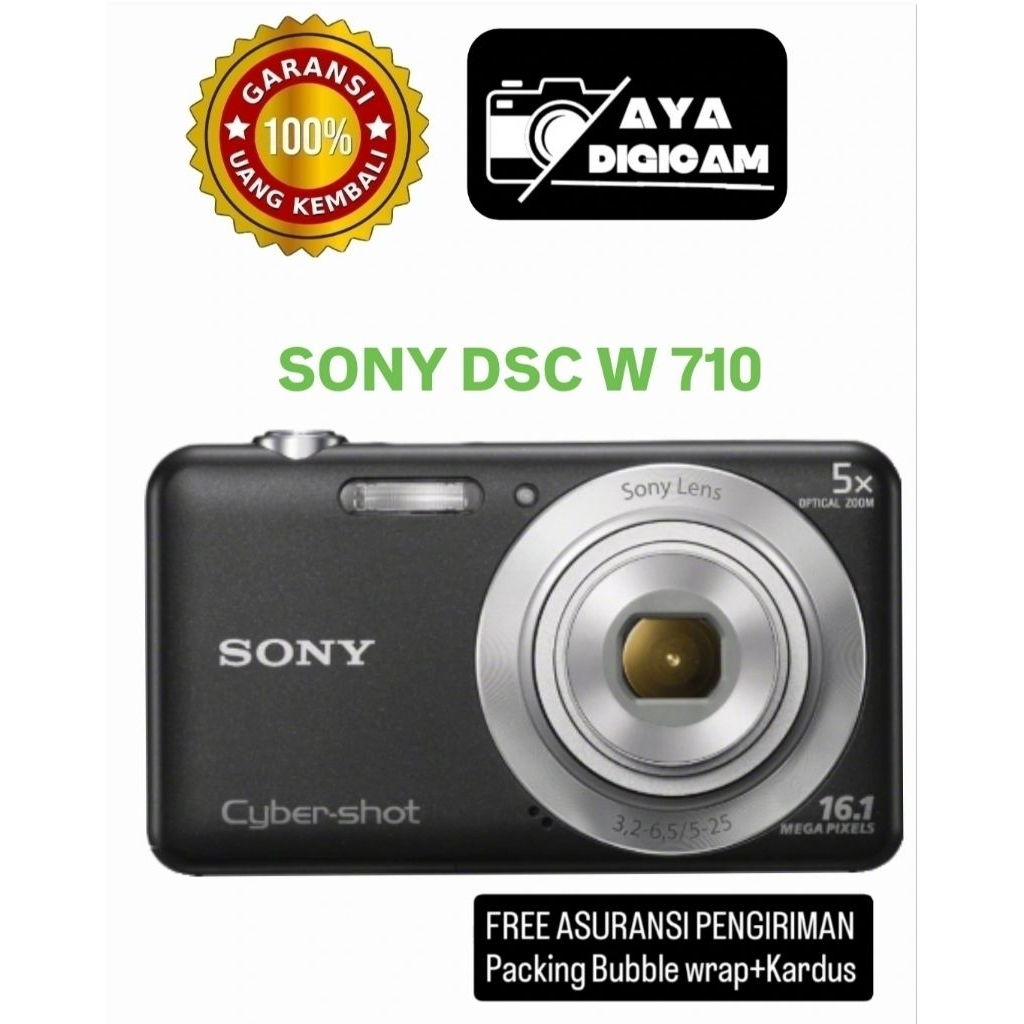 Sony w710kamera pocket Sony kamera digicam hitam