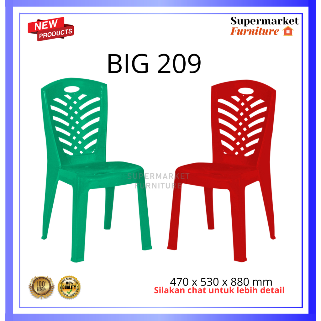 KURSI NAPOLLY BIG 209/KURSI SANDARAN/KURSI PLASTIK NAPOLLY/209