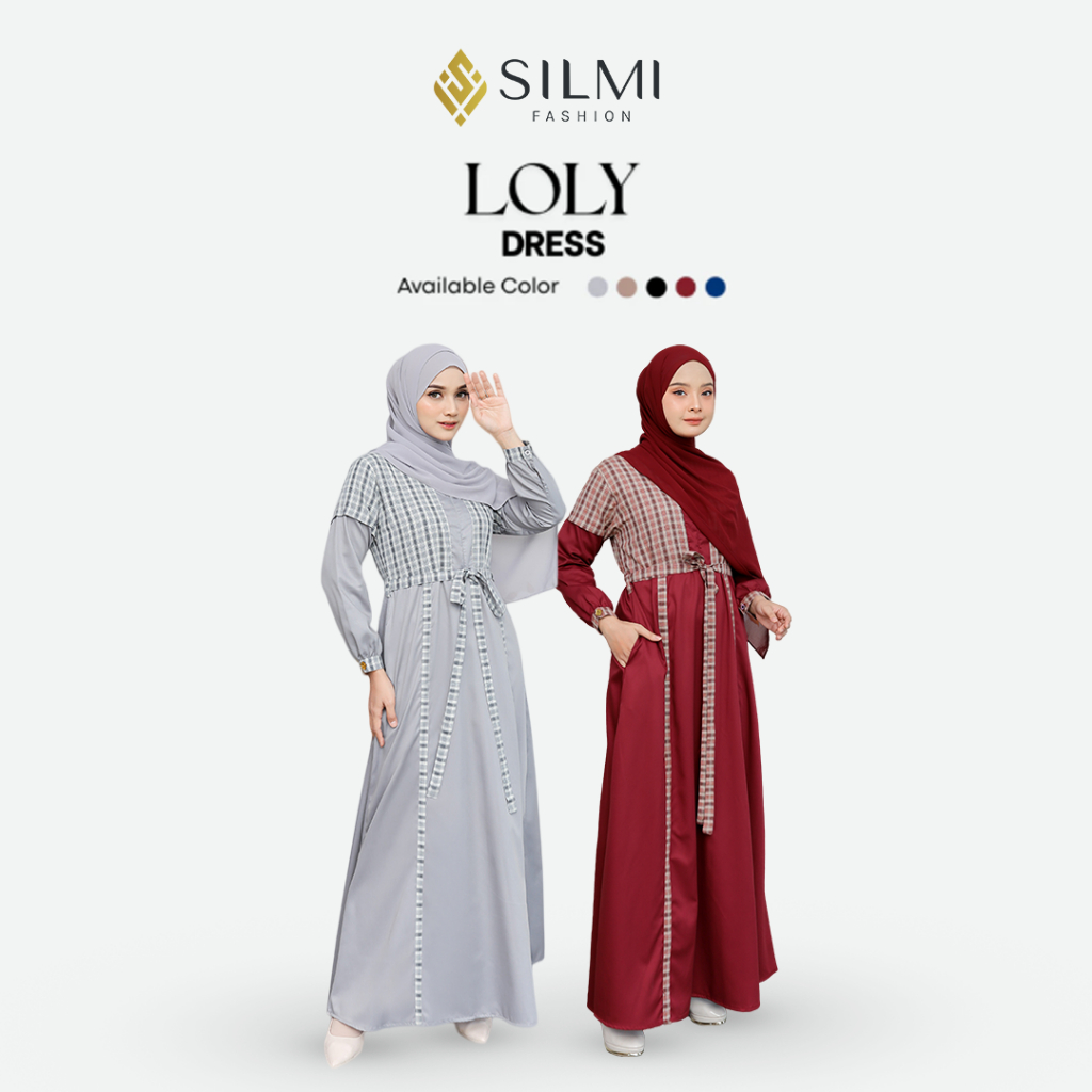 Silmi | Loly Dress - Gamis Remaja Korean Style - Gamis Daily Remaja