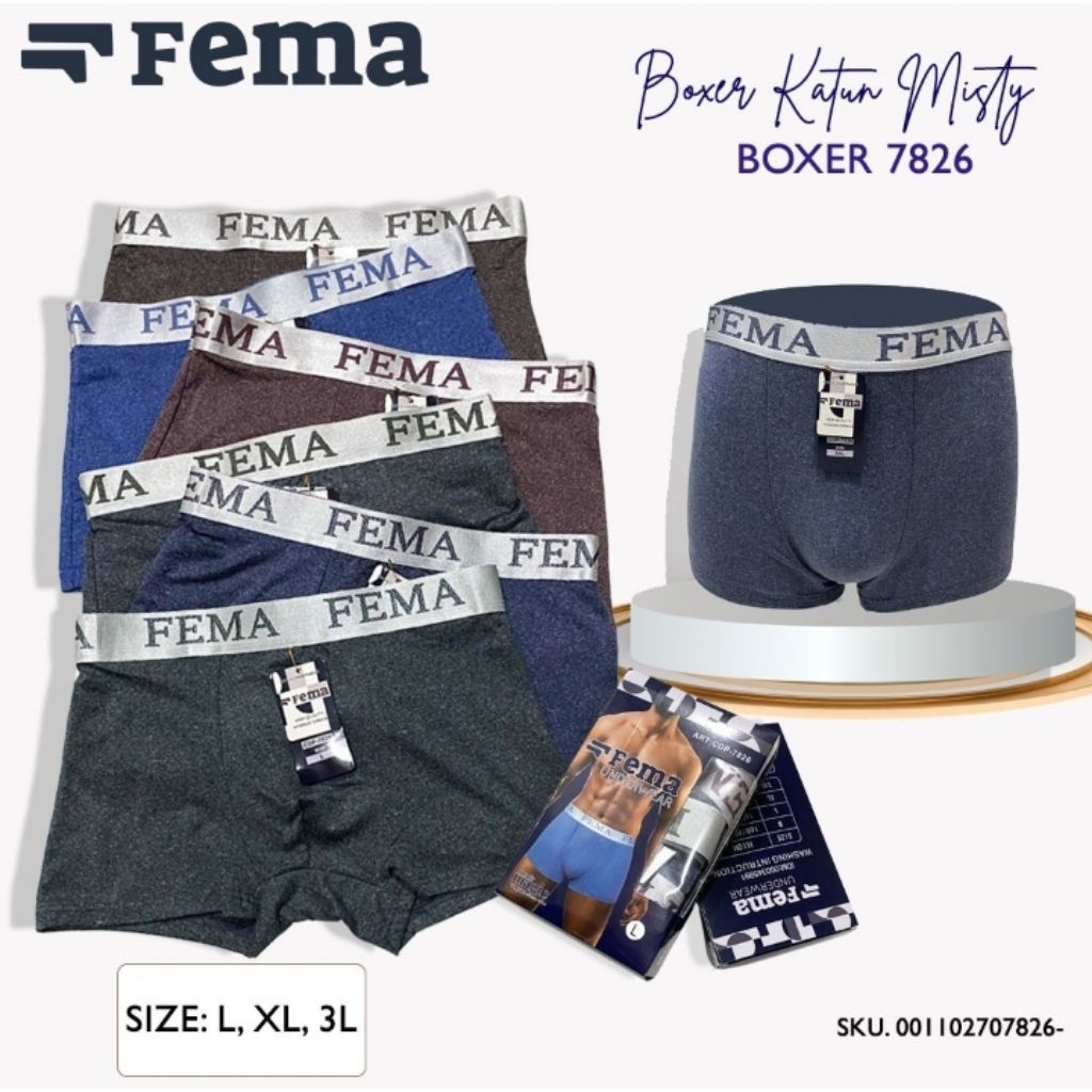 celana dalam pria boxer fema 7826