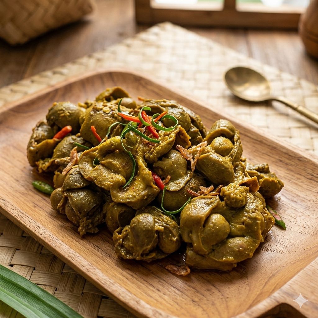 Ati Ampela Bebek ungkep isi 5 kurleb hati mix free sambal